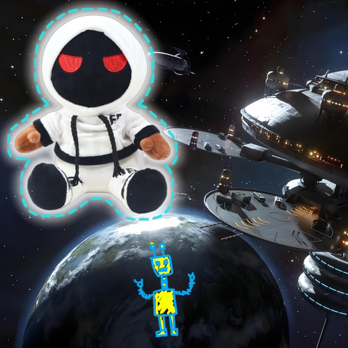 白卫衣太空人roblox Foltyn Family Standard 白色毛绒玩具公仔