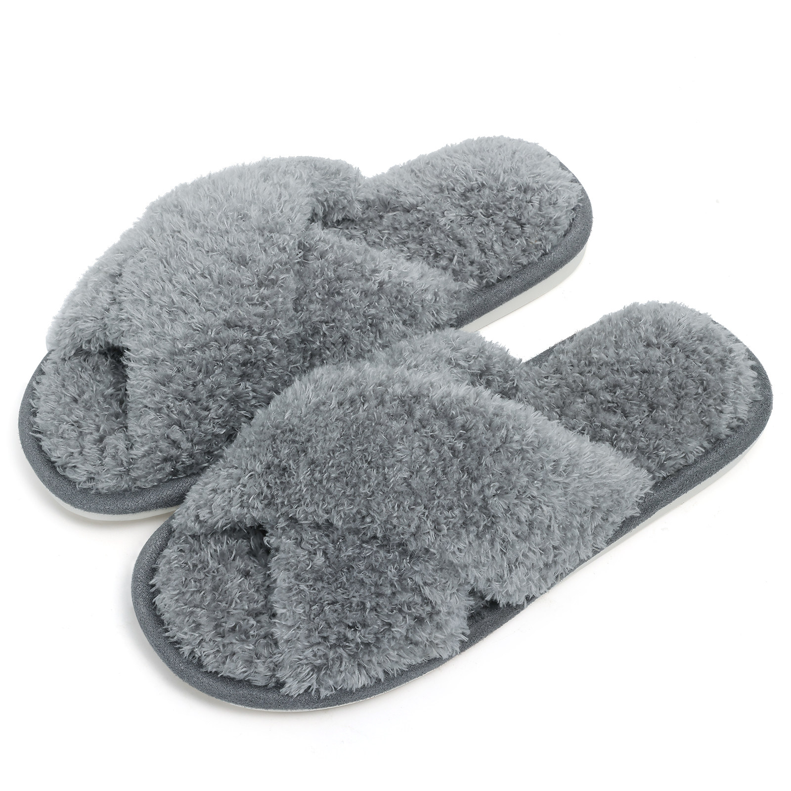 秋冬新款交叉毛毛绒棉拖鞋女士室内居家保暖防滑露趾一字拖樱桃绒,居家布艺,居家棉拖/棉鞋,淘宝优惠券,粉丝福利购,淘宝优惠卷