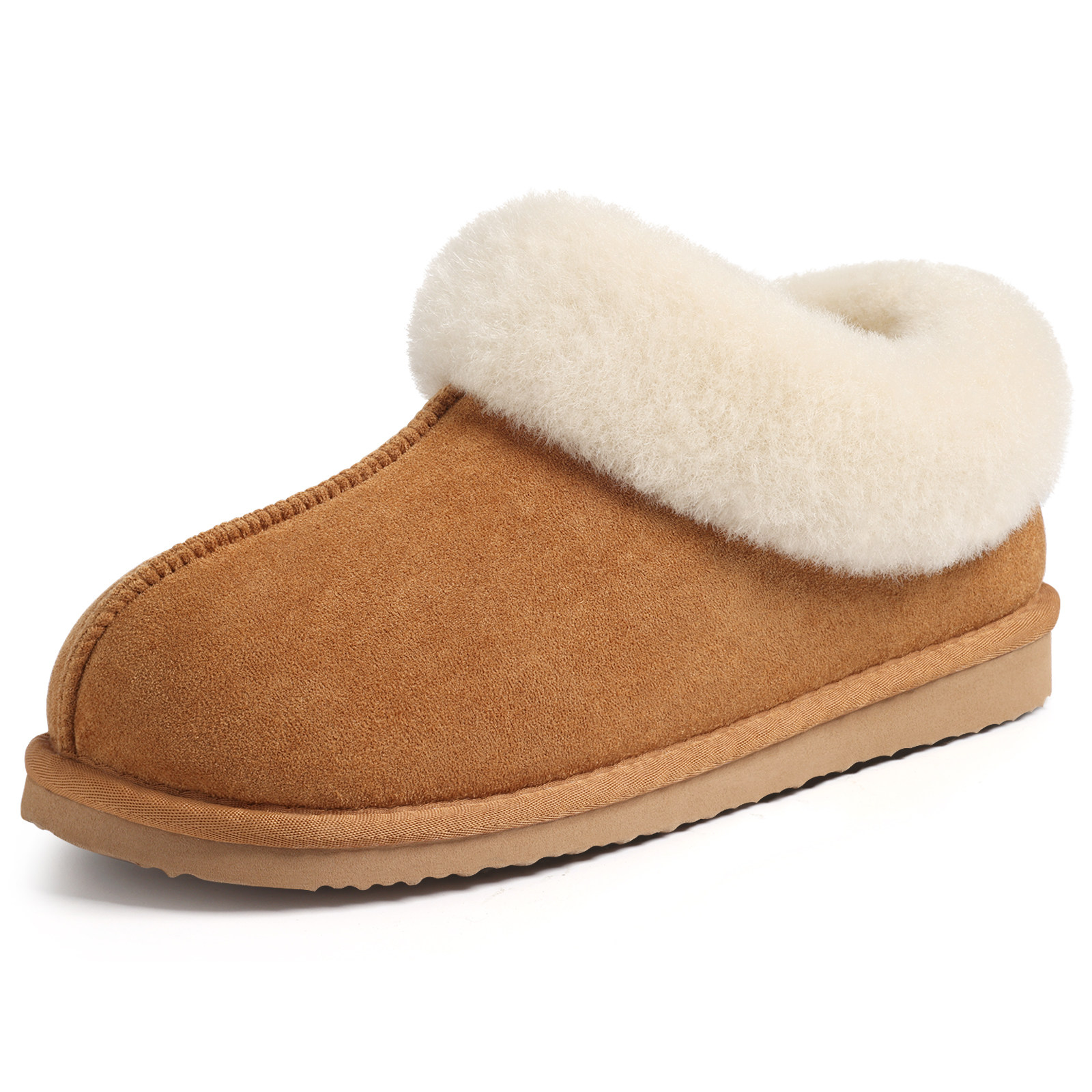 厚底加绒全包跟棉拖鞋女2025秋冬季居家抗菌防滑外穿保暖雪地靴男