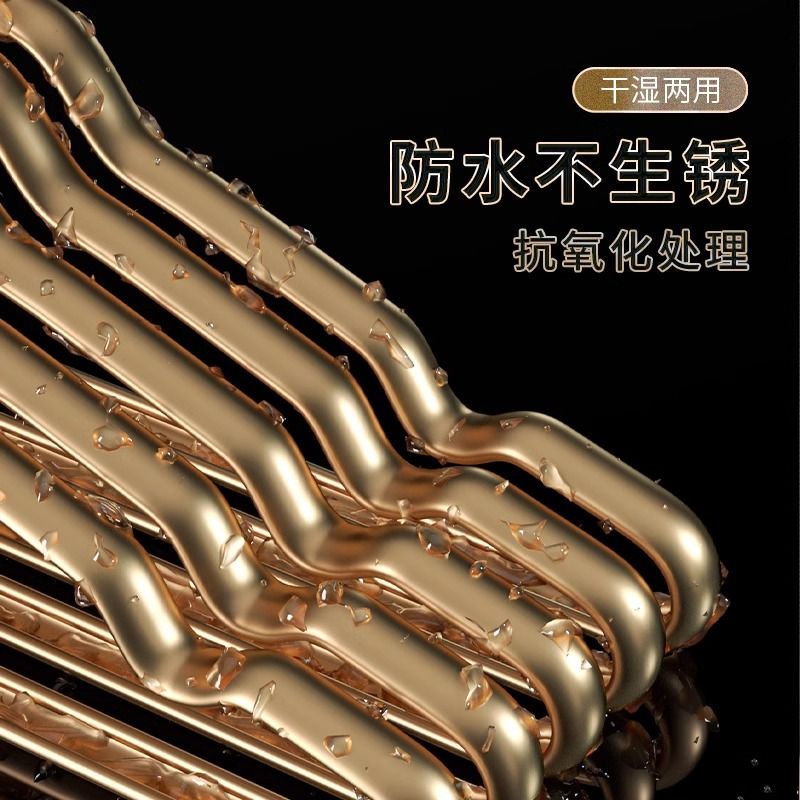 无痕衣架太空铝合金衣架家用挂衣防滑无痕金属衣挂金色轻奢衣撑子