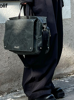 【新品】solif黑皮书公文包时尚简约百搭大容量手提斜挎包通勤男