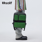 solif林海双肩包包小众原创环保学生上课旅行时尚 设计通勤大容量