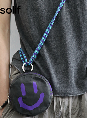 solif表情包多巴胺涂鸦风造型小包个性户外休闲男女潮流2025新款