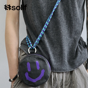 solif表情包多巴胺涂鸦风造型小包个性户外休闲男女潮流2025新款