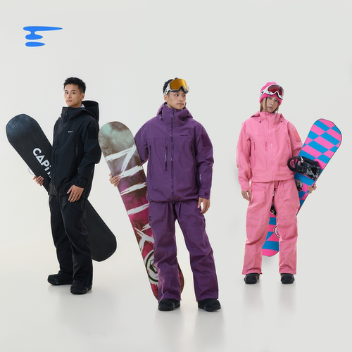 喜马猿硬壳雪服PA66100D直接透气
