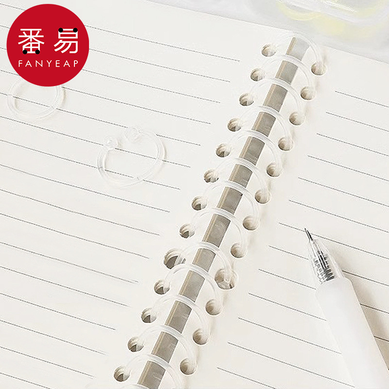 活页圈CA1S244-活页夹环开口圈活页纸扣环书圈环扣圈塑料装订圈