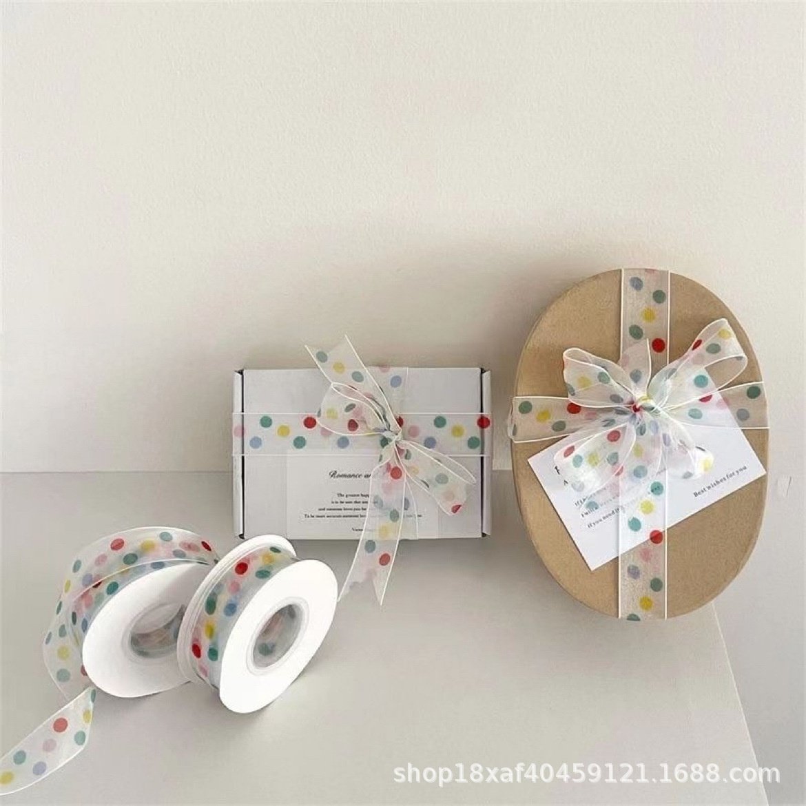 ins波点可爱丝带生日礼品礼物包装绳礼盒装饰缎带烘焙鲜花打包带,包装,生日礼品包装,淘宝优惠券,粉丝福利购,淘宝优惠卷