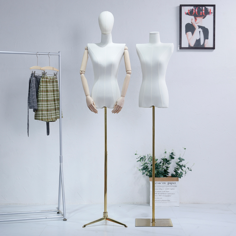 韩国服装店模特道具女装橱窗展示架全身平胸直角肩平肩人偶模特架