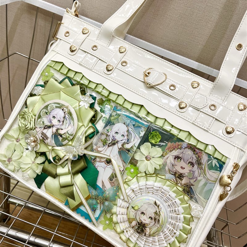 原神纳西妲痛包成品单肩包吧唧手提包大容量少女斜挎包二次元订制