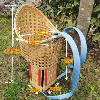 背篓背小孩四川背儿童背娃娃婴儿背篼筐手工竹编传统老式复古带娃