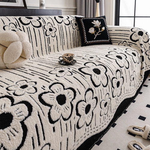 秋冬加厚保暖毛绒沙发盖布2025新款全包一整张全盖防猫抓沙发套罩