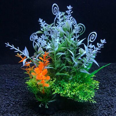 极速12 Kinds Artificiarl Aquarium Decoration Plants Water We