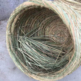 极速棚干幼鸽鸽舍土鸡蛋白鸽巢手工编织稻草窝草编V织家用鸽子窝