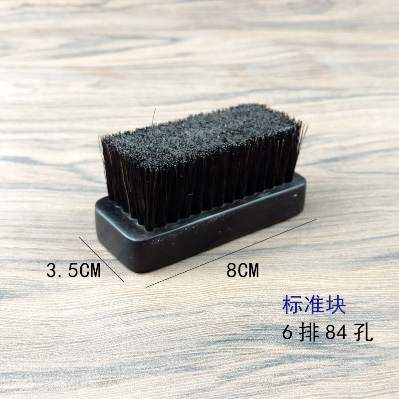 新品文玩纯马鬃毛k刷核桃刷便携保养核桃翡翠菩提籽包浆刷软毛盘