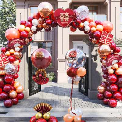 极速吾家婚品气球拱门支架结婚装饰婚庆场景O布置套装婚礼婚房婚