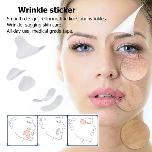 极速12/27/24pcs Thin Face Stickers FacIial Line Wrinkle Sagg