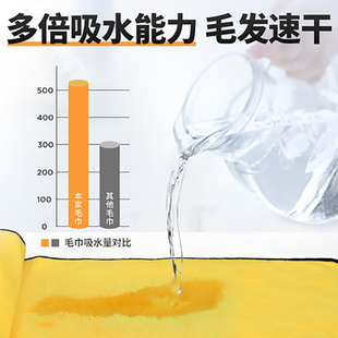 速发宠物吸水毛巾狗狗浴巾大号超强吸水速干神器泰迪金毛猫咪洗澡