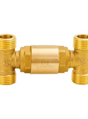 极速h阀零冷水循环阀4分6分燃气热水器回水阀单向U阀止回热水三通