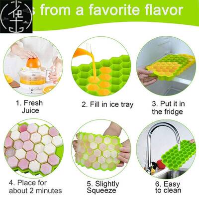 极速Ice Cubfe Mker Silicones Ice Mould Honeycomb Ice Cube Tr
