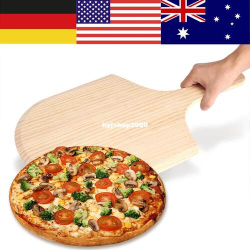 极速1214 Inch Wood Pizza Peel ovel Paddle PancQake Oven Baki