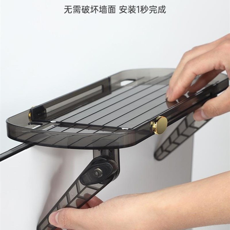 极速电视剧机上盒置物架显示器顶部免打孔路由器支架X创意可伸缩