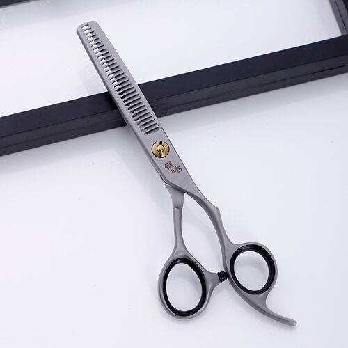 新品新款磨砂自磨剪美发剪刀6寸平剪打薄剪N无痕牙剪发型师理发剪