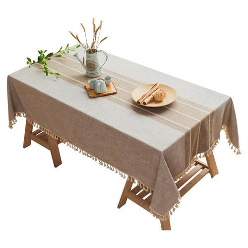 新品Table Cloth Linen Lace TablAecloth Rectangular Dining Ta