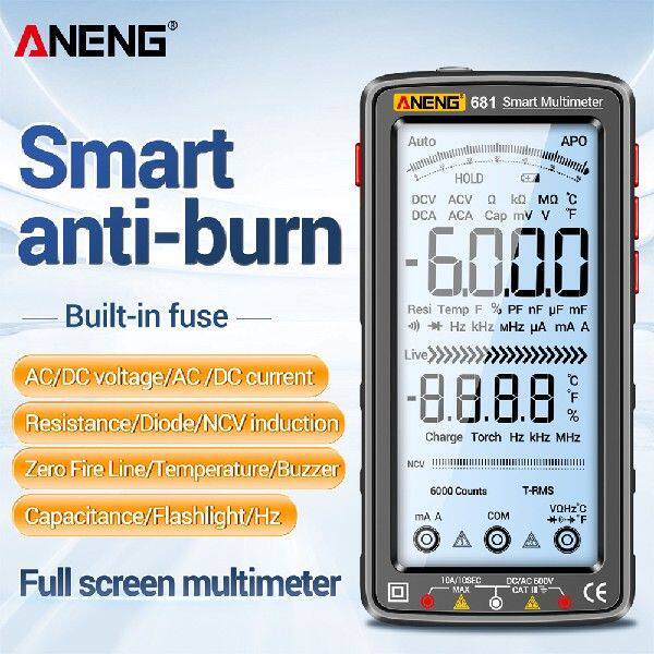 极速Electric Multimetrry Anti-burn Ammeter Voltage Tester 60