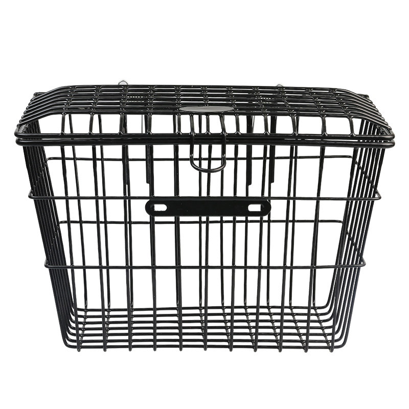 极速加粗带盖车篮子山地车车筐车篮学生自K行车后筐篮子后座车框