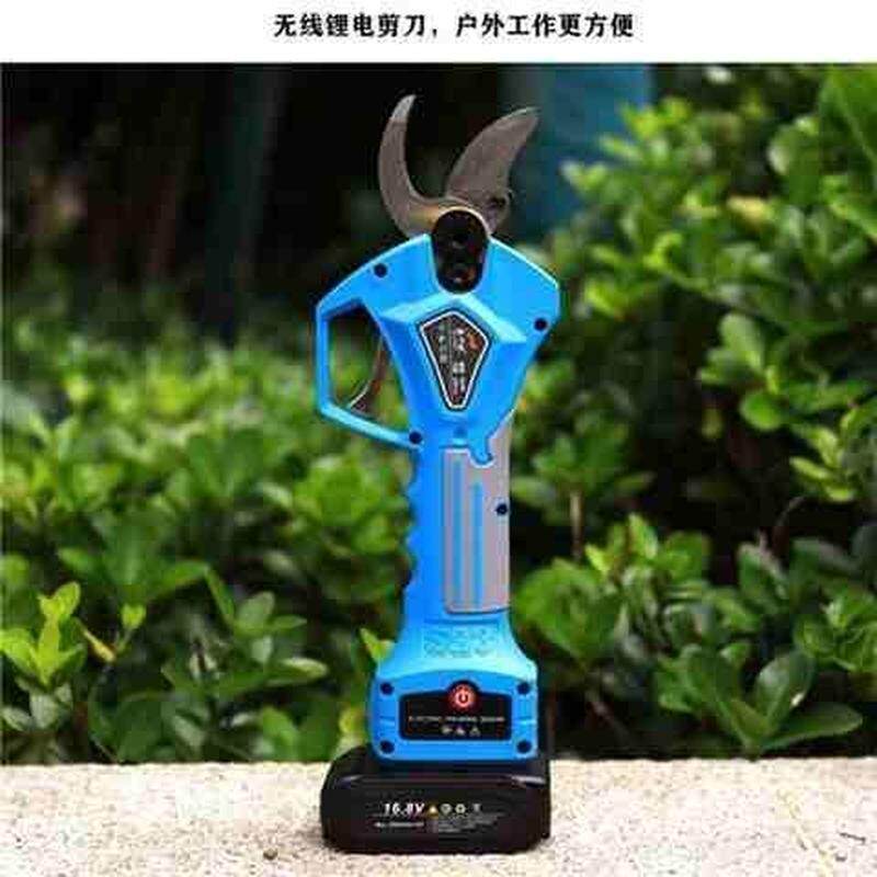 极速电动剪刀果树修枝剪高枝锯充C电式高空修剪树枝锯伸缩加长杆