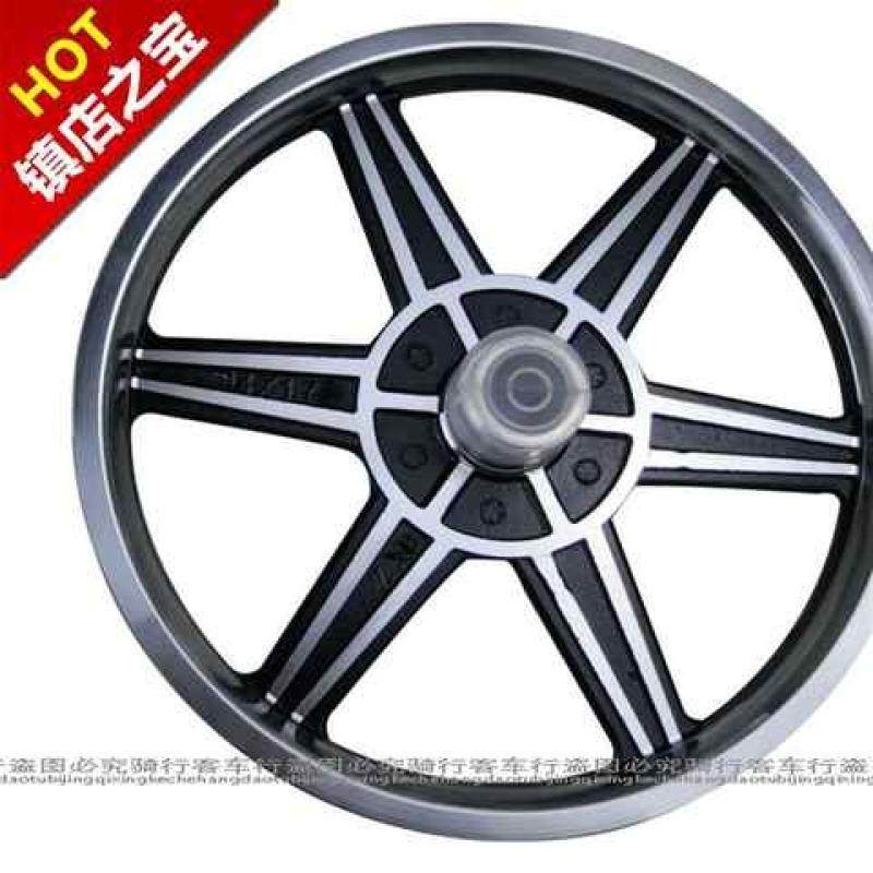 极速14寸电动自行车奥k红大轱辘一体铝合金轮组钢W圈车轮圈整体轮