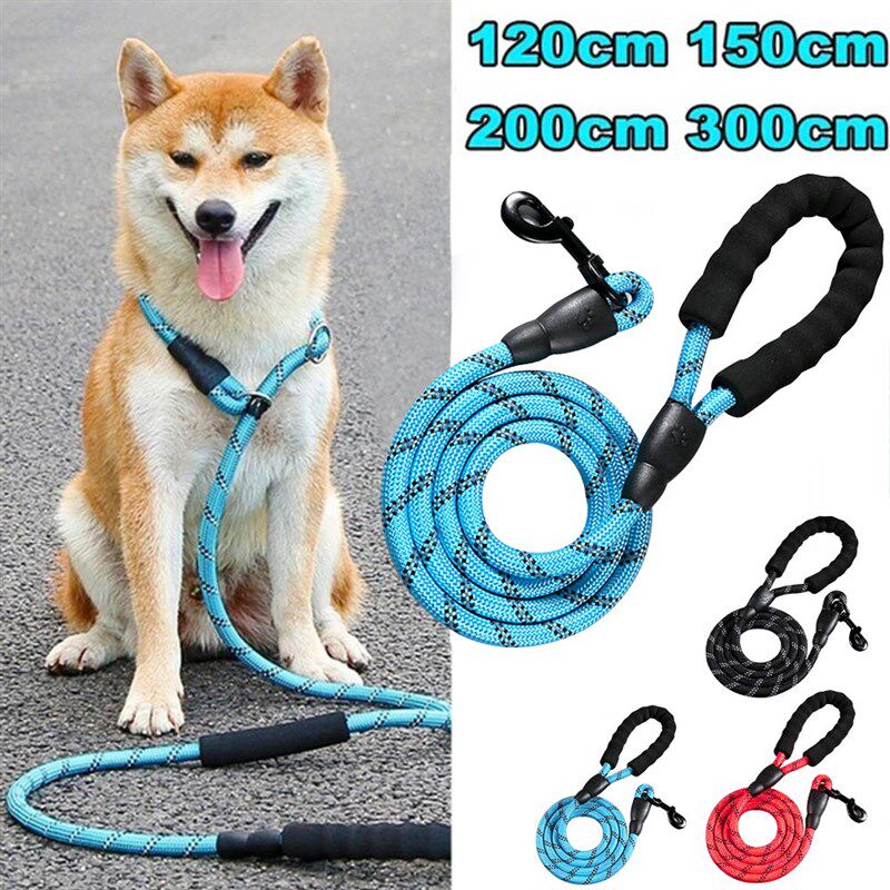 新品2/1.5/1.2 M Rmeflective Nylon Dog Leashes Traction Rope