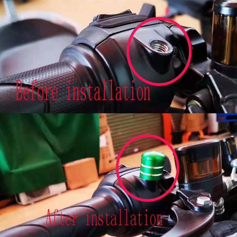 适用yamaha摩托车FZ6FZ8FZG1铝合金改装后视镜螺丝堵头孔塞