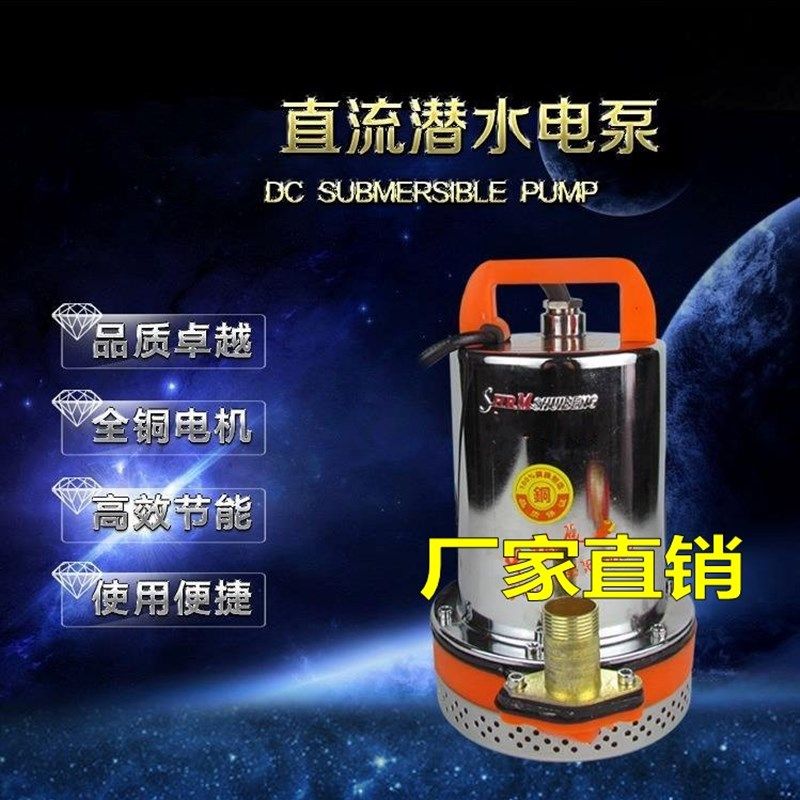极速12V2e4V48V直流潜水泵抽水灌溉泵/电动车大功率浇菜园林洒水