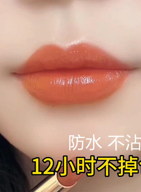 李佳琪推荐防水不沾杯不掉色口红女胡萝卜色显白哑光滋润正品大牌