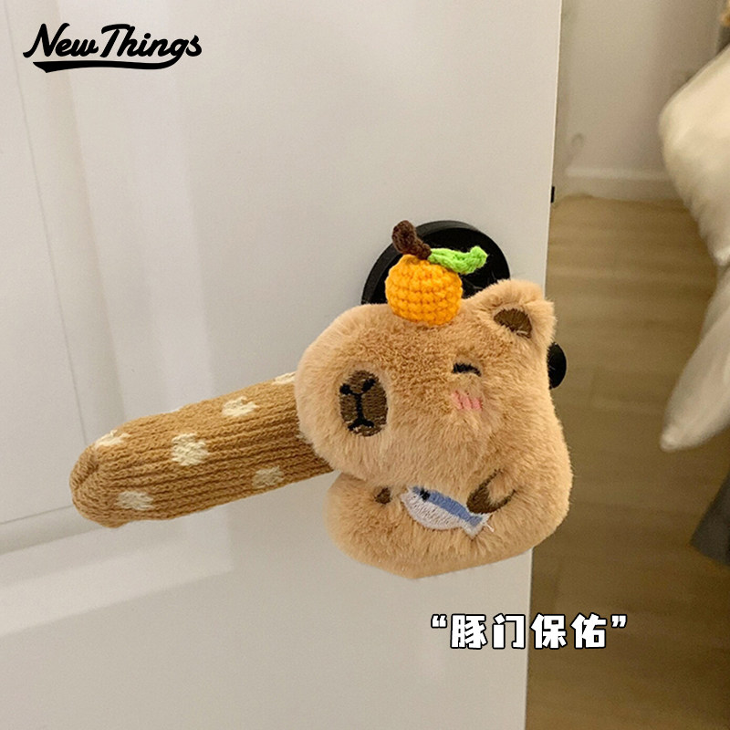 创意门挡门把手指纹智能锁防撞保护套垫卧室门后防磕碰神器门阻器,家居饰品,创意门挡,淘宝优惠券,粉丝福利购,淘宝优惠卷