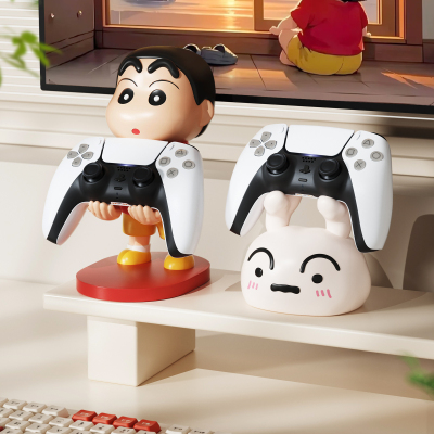 蜡笔小新switch游戏手柄支架ps4ps5收纳底座xbox展示架装饰小摆件