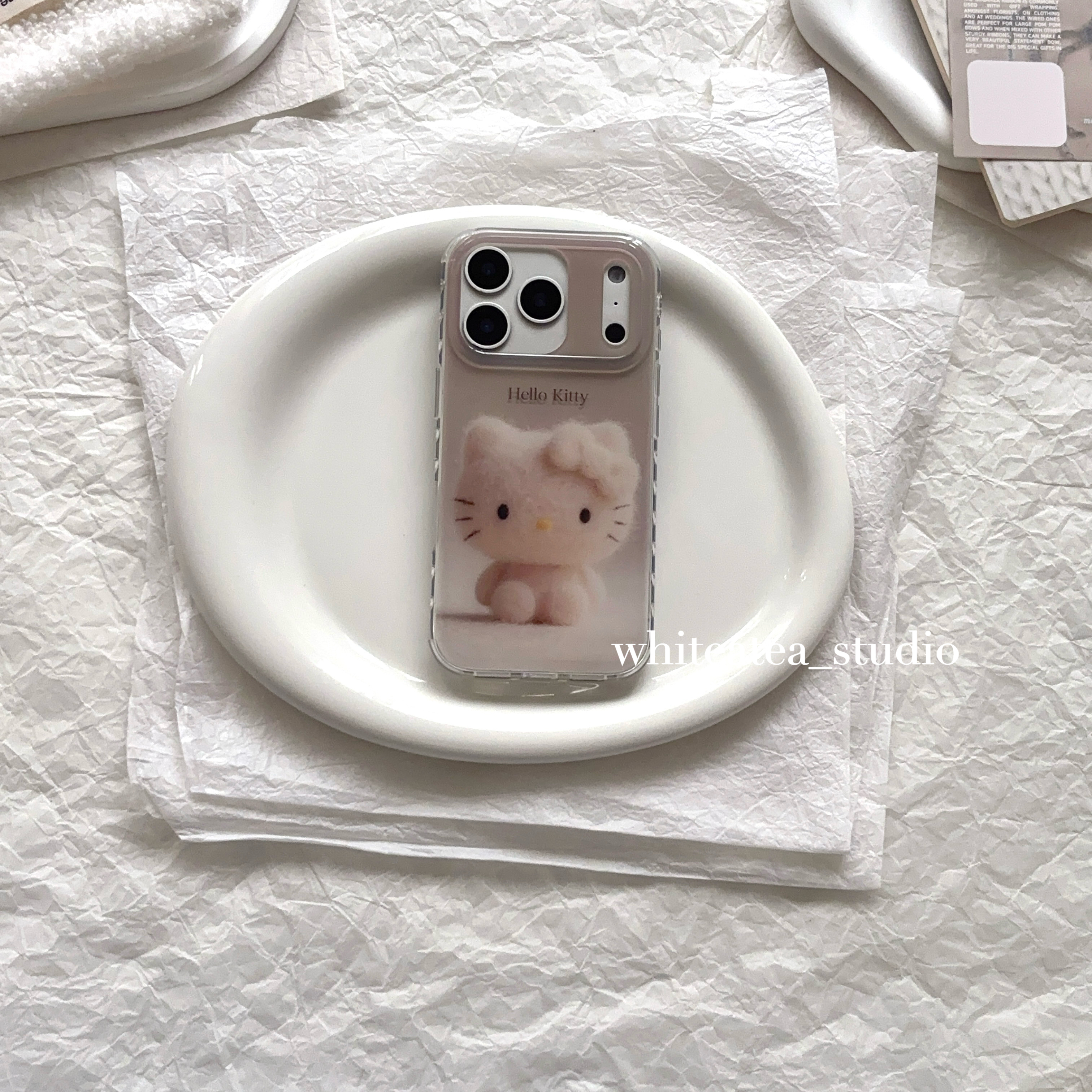 盐白茶ins秋冬简约手机壳