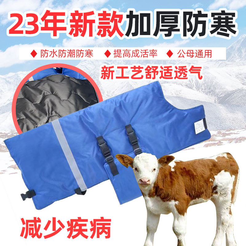 犊牛马甲防寒 小牛保暖衣 牛犊子防水保暖衣 犊牛服 小牛穿的衣服