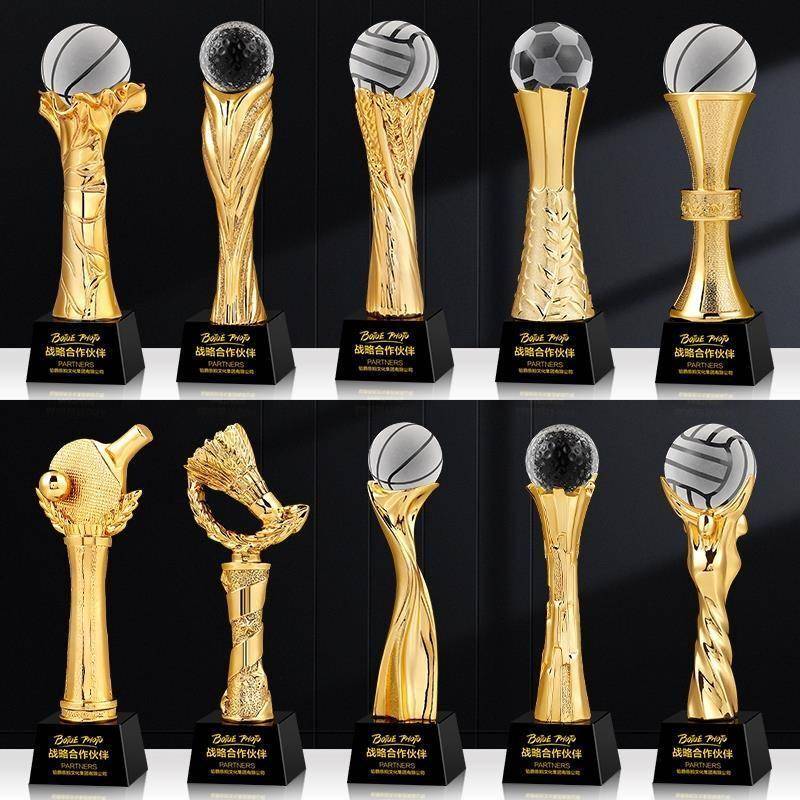 水晶奖杯定制体育比赛运动篮球足球排球网球棒球羽毛球乒乓球冠军
