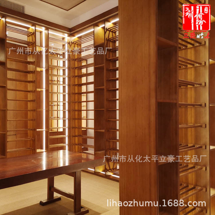 广州竹木家具厂加工红酒柜竹制酒架楠竹酒柜竹藏酒架酒庄竹家具