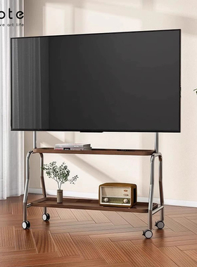 CABTE不锈钢电视支架可移动落地推车适用32-75英寸