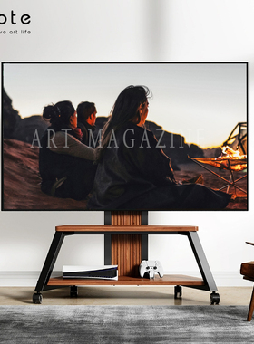 CABTE电视机支架可移动落地电视柜65/75/85/100寸电视架立式推车