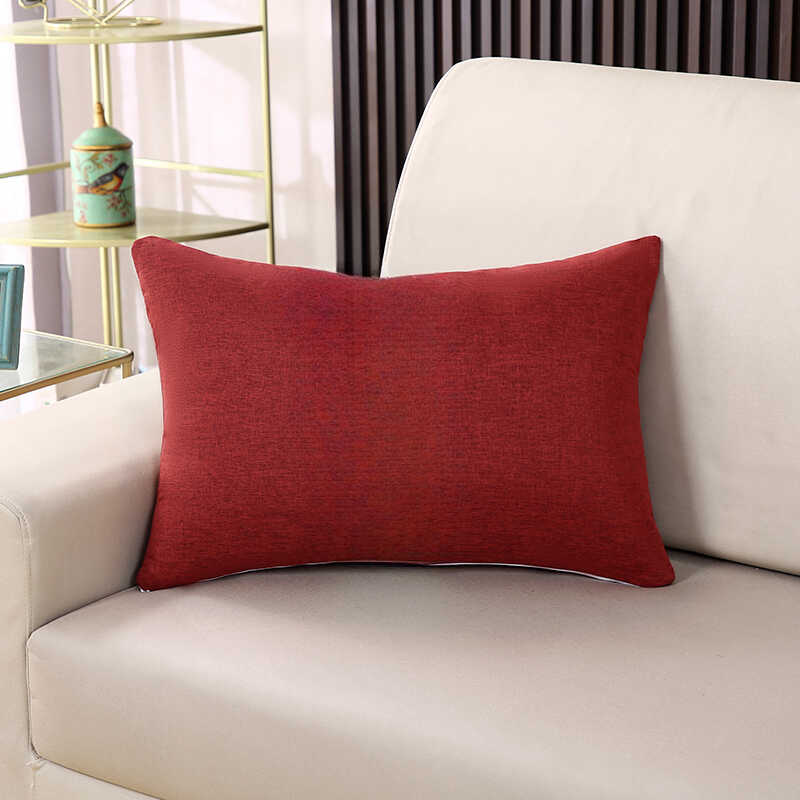 居家沙发加厚棉麻沙发靠垫可拆洗