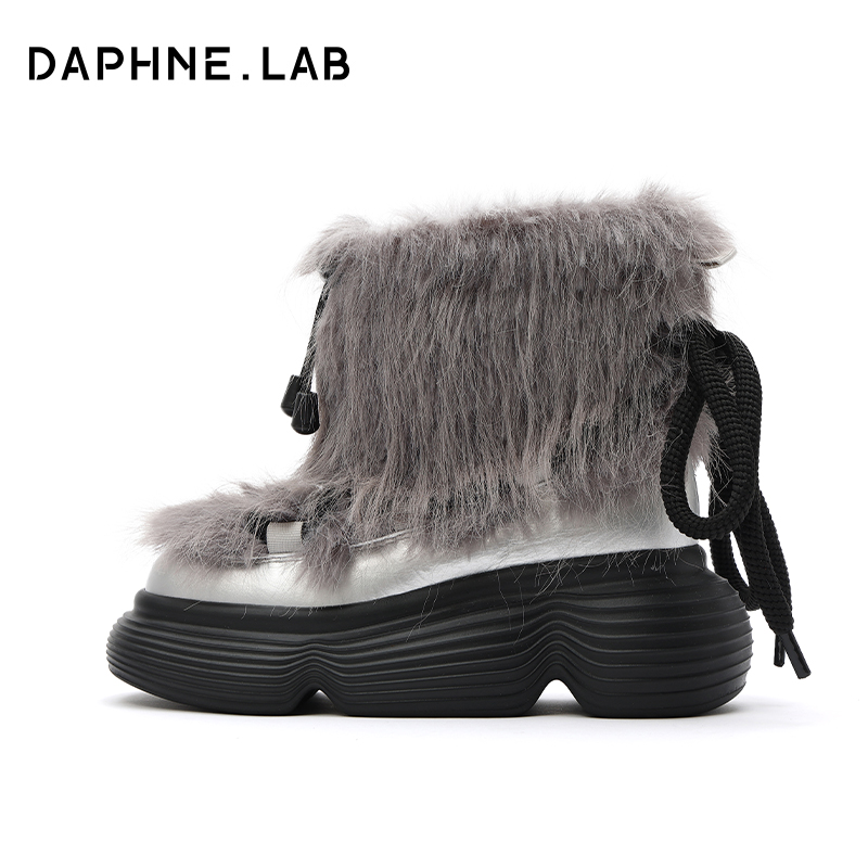 DaphneLab棒棒糖毛毛雪地靴