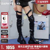 DAPHNE LAB方糖过膝靴联名款 25冬时装 程潇同款 周秀款 长靴过膝靴女