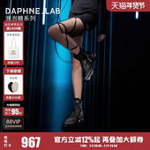 DAPHNELAB达芙妮泡泡糖赛车拉链靴女2025冬款 机能风弹力短靴