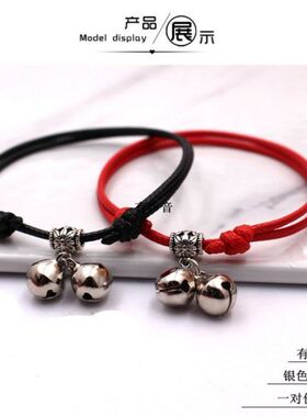 脚宫铃脚链铃铛有声铃铛脚链一步一响情侣脚链一对情侣款男女复古