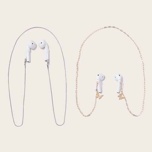 无线耳机防丢绳项链 合金防丢链条蓝牙耳机防丢绳适用手机airpods