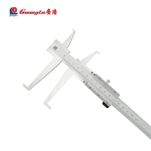 广陆刀头双内沟游标卡尺18 202 200mm内沟槽卡尺内径内孔测量145